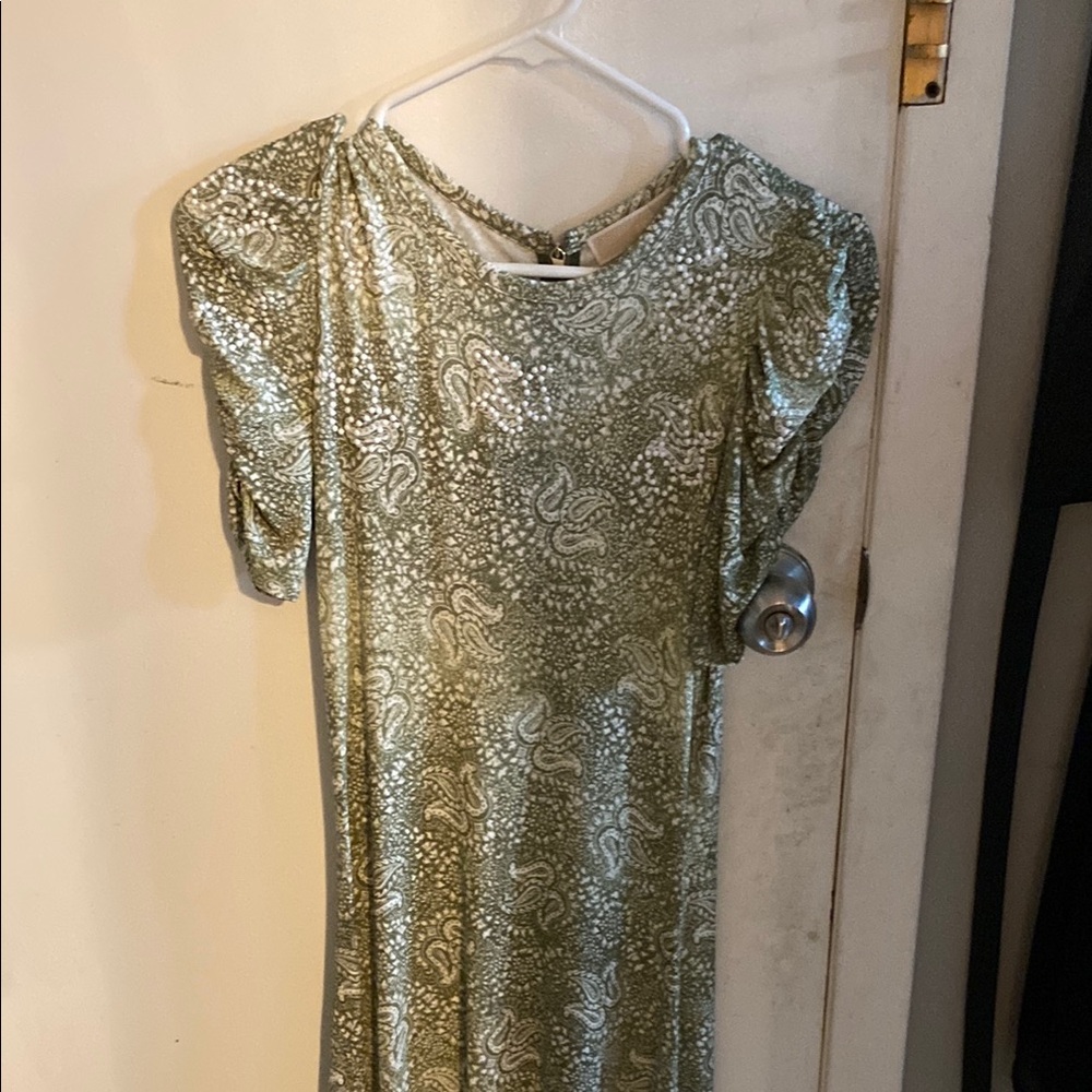 MICHAEL Michael Kors Green Paisley Dress